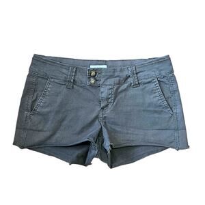 BKE Shorts‎ Womens 25 Army Green Y2K Frayed Stretch Micro Low Rise
